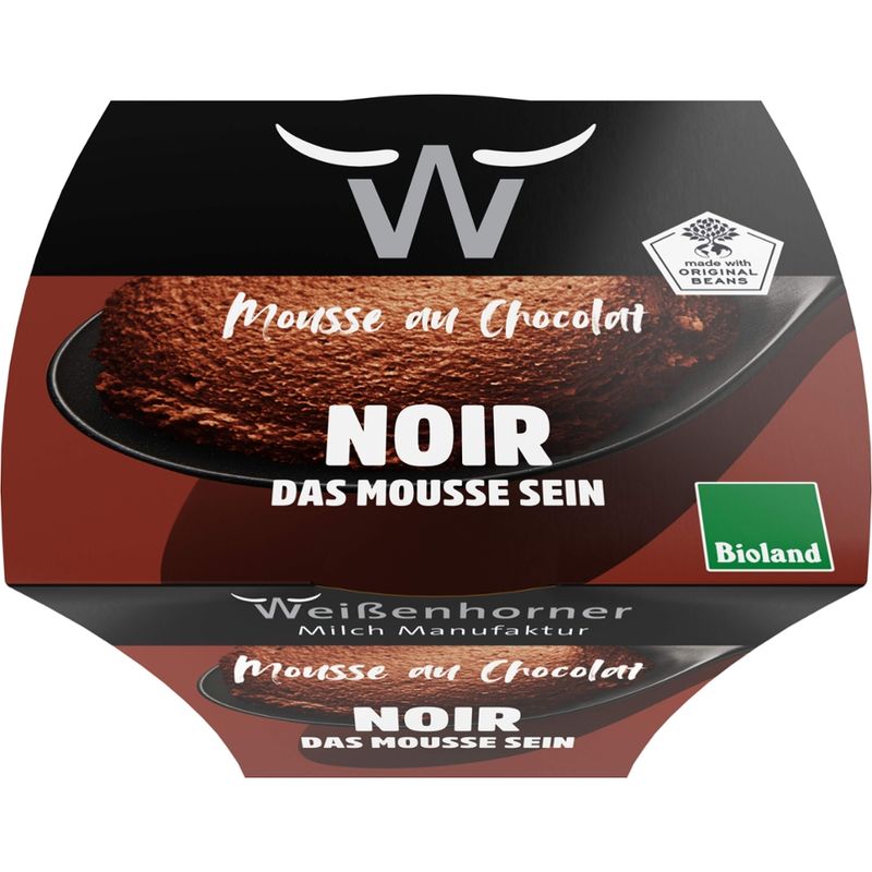 Weißenhorner Milch Manufaktur WH MM Bioland Mousse au chocolat noir - Produktbild