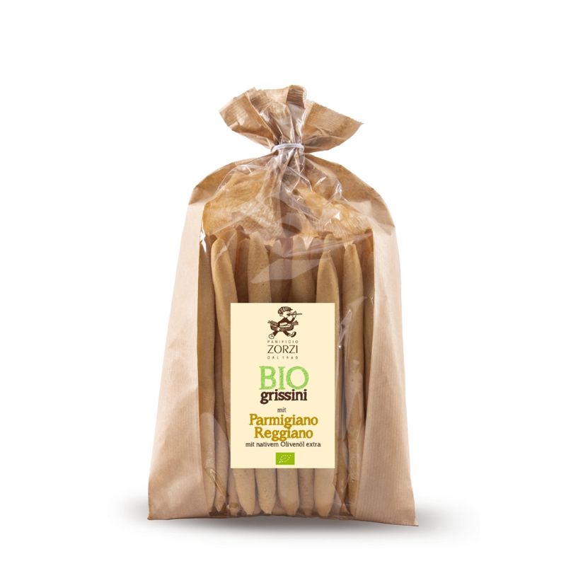 Panificio Zorzi S.r.l. Zorzi Grissini mit Parmigiano Reggiano, bio - Produktbild