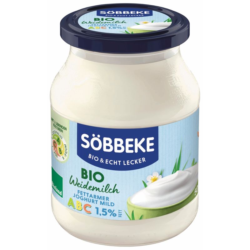 Söbbeke Bio Weidemilch fettarmer Joghurt mild ABC 1,5 % Fett - Produktbild
