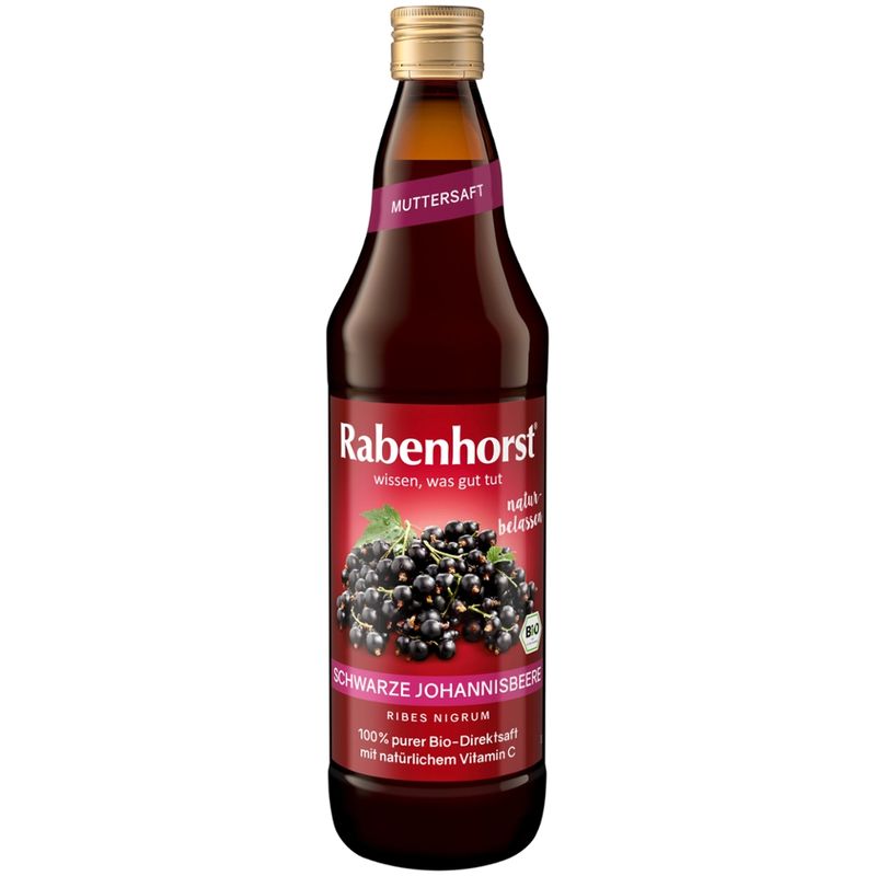 Rabenhorst Schwarze Johannisbeere Muttersaft BIO - Produktbild