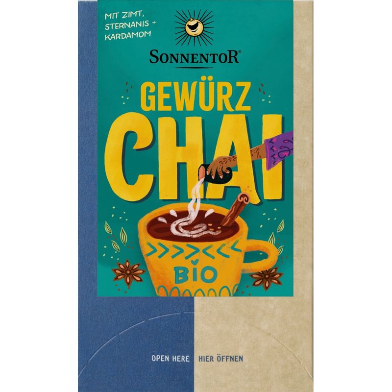Sonnentor Gewürz Chai, Doppelkammerbeutel - Produktbild