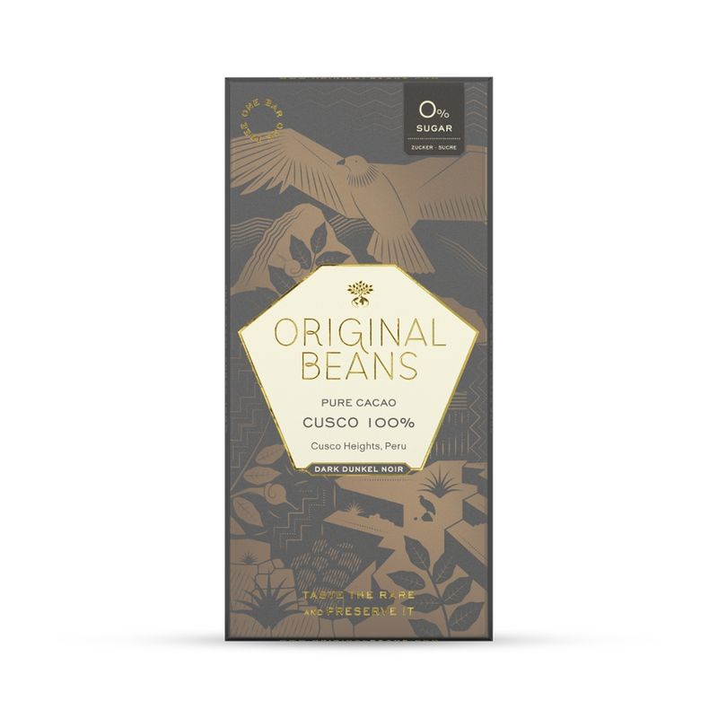 Original Beans Original Beans Cusco 100% Bio Dunkelschokolade - Produktbild
