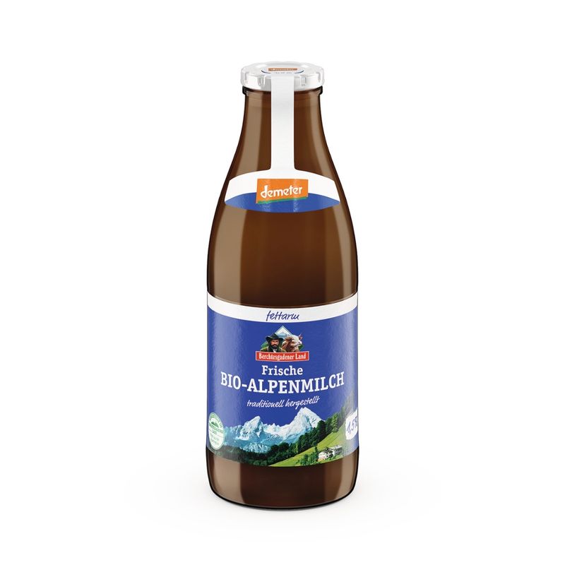 Berchtesgadener Land Bio Frische Bio-Alpenmilch 1,5% Fett Demeter - Produktbild