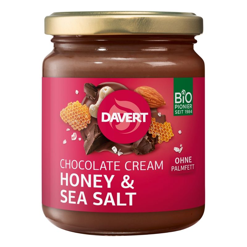 Davert Chocolate Cream Honey & Sea Salt 5x250g - Produktbild