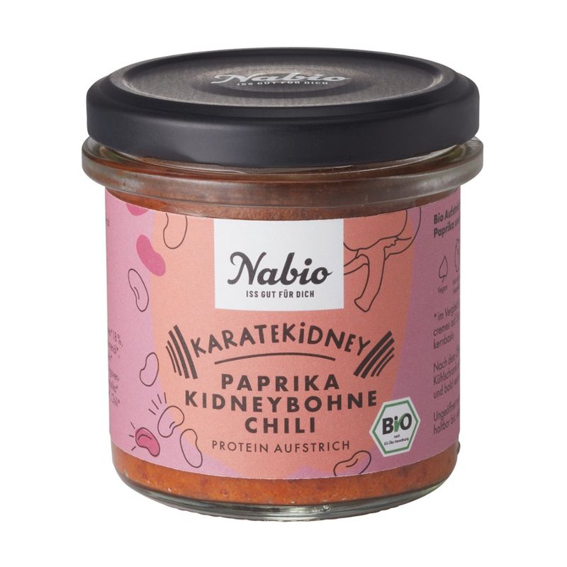 Nabio Nabio Protein-Aufstrich Karatekidney Paprika Kidneybohne Chili - Produktbild