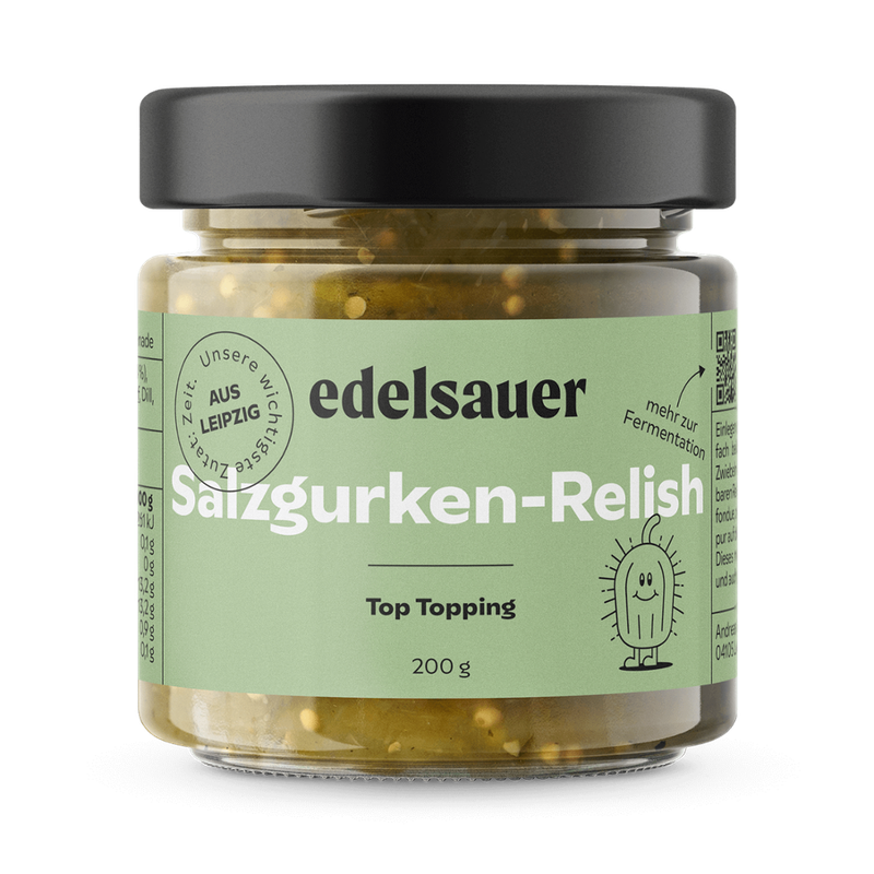 edelsauer Salzgurken-Relish - Top-Topping - Produktbild