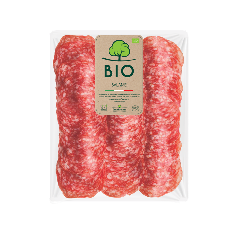 GRAN BRIANZA AFF. Salame Milano BIO 80g 6pz Nitrite Free - Produktbild