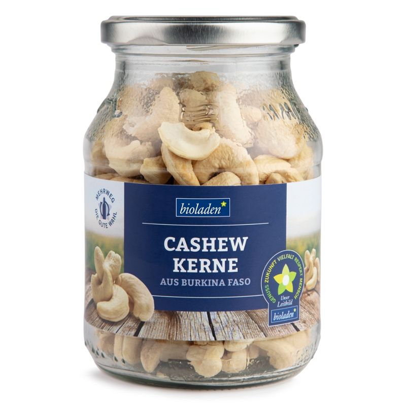 bioladen Cashewkerne, ganz im Pfandglas - Produktbild