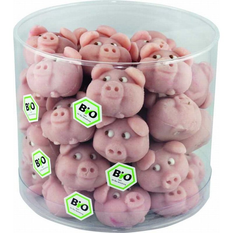 Funsch Marzipan BIO Kugelschwein in Klarsichtdose - Produktbild