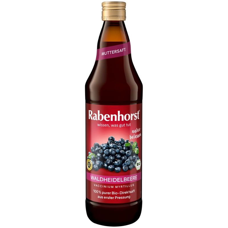 Rabenhorst Waldheidelbeere Muttersaft BIO - Produktbild