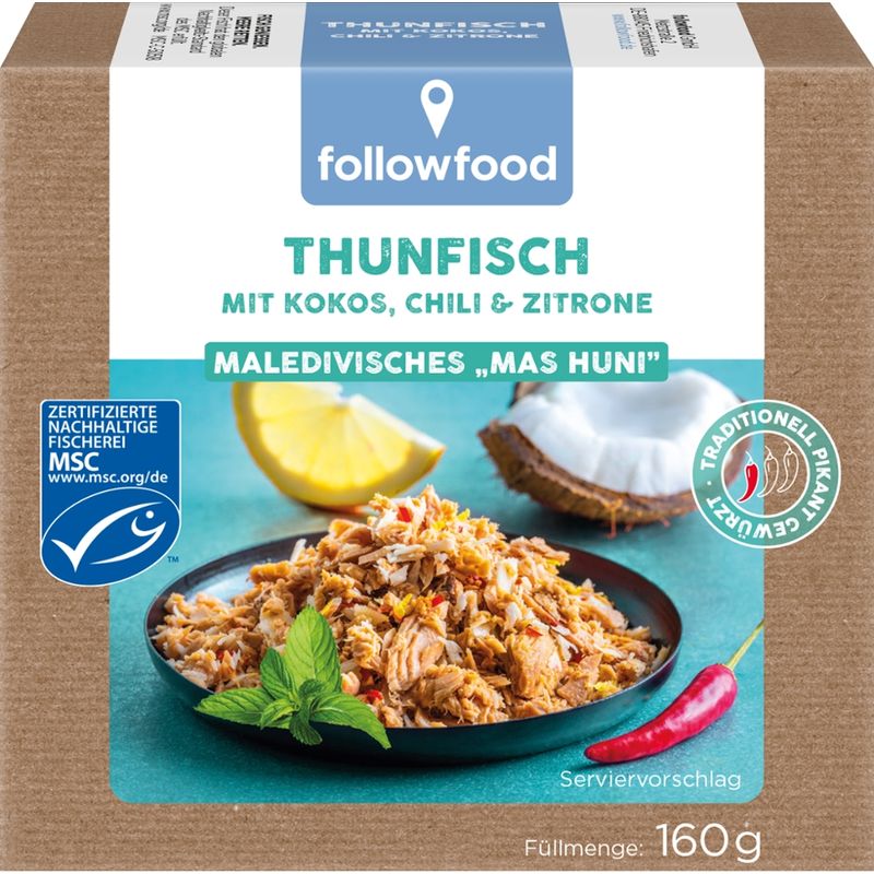 followfood Thunfisch Maledivisches "Mas Huni" mit Kokos, Chili & Zitrone - Produktbild