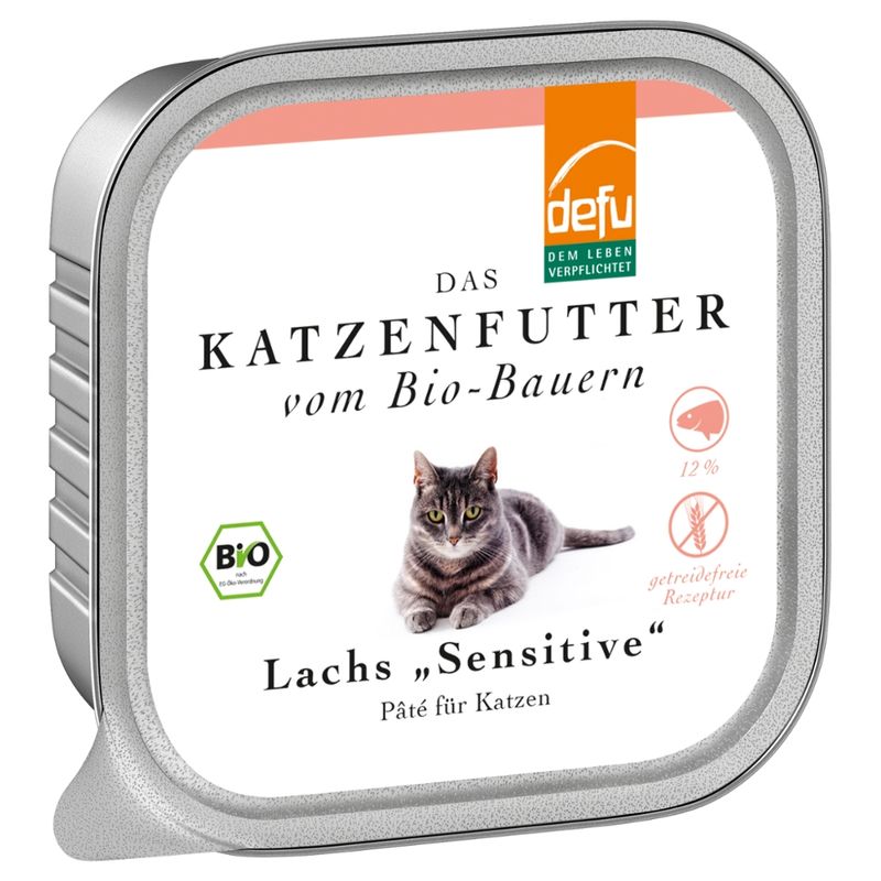 defu - Das Tierfutter vom Bio-Bauern Katze Lachs "Sensitive" - Produktbild