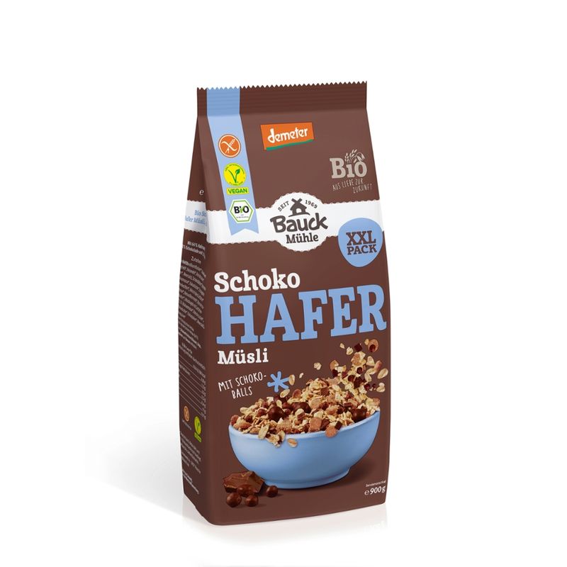 Bauck Mühle Hafer Müsli Schoko glutenfrei Demeter - Produktbild