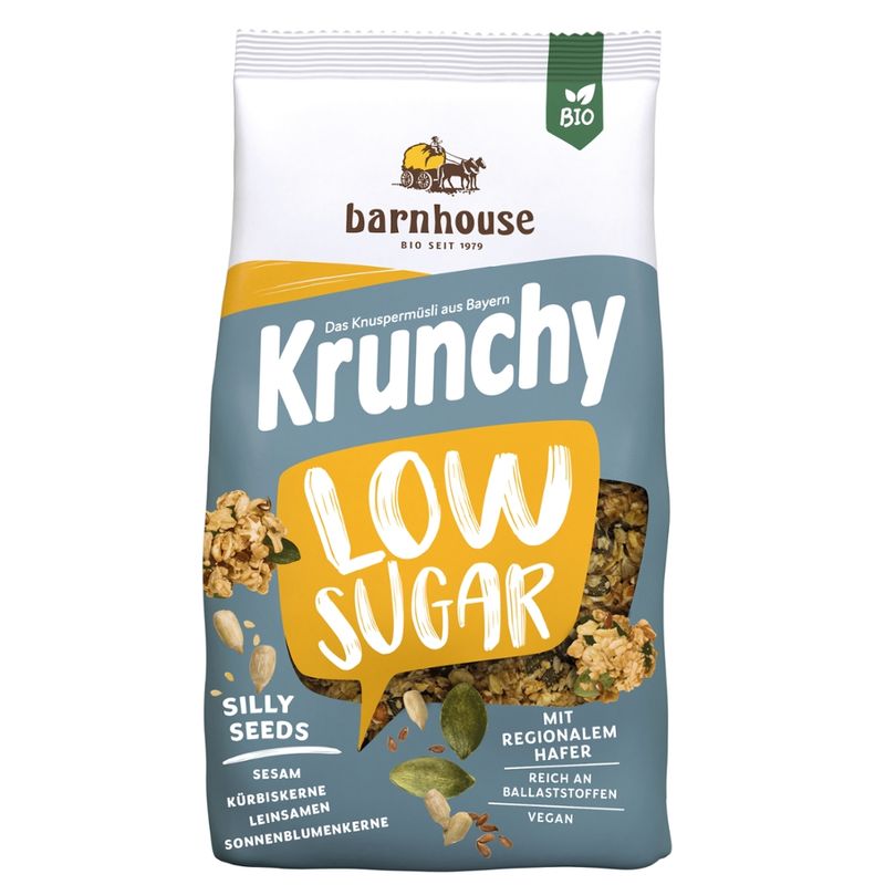 Barnhouse  Krunchy Low Sugar Silly Seeds, 375g - Produktbild