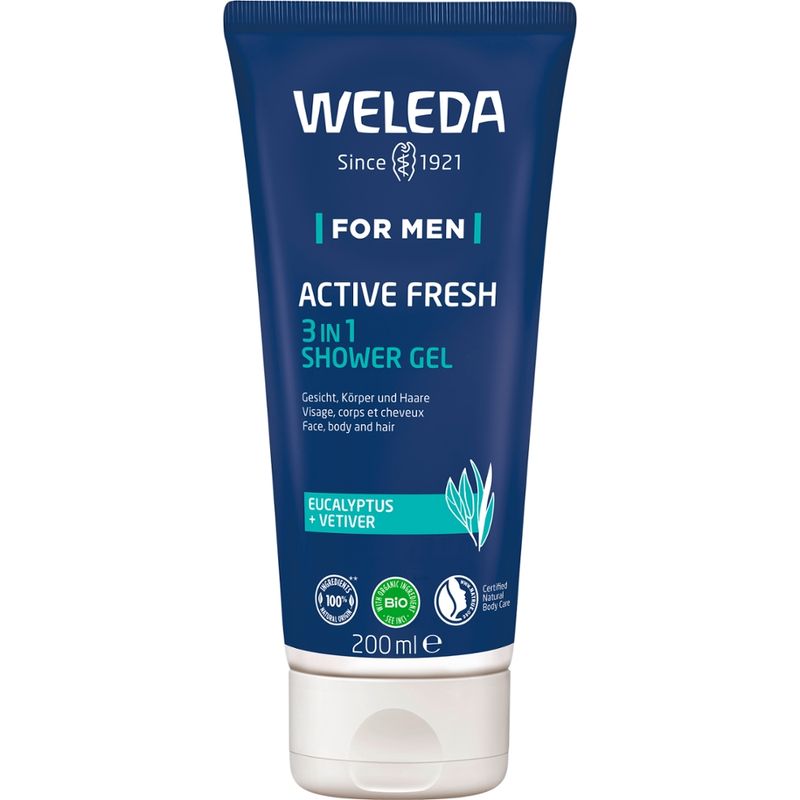 Weleda WELEDA For Men Active Fresh 3in1 Shower Gel - Produktbild
