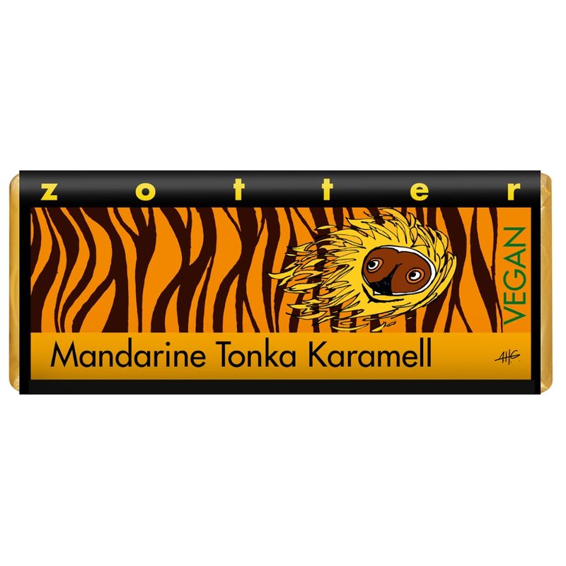 Zotter Schokolade Mandarine Tonka Karamell VEGAN - Produktbild