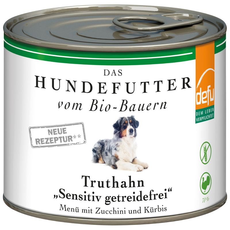 defu - Das Tierfutter vom Bio-Bauern Hund Truthahn "Sensitiv getreidefrei" - Produktbild