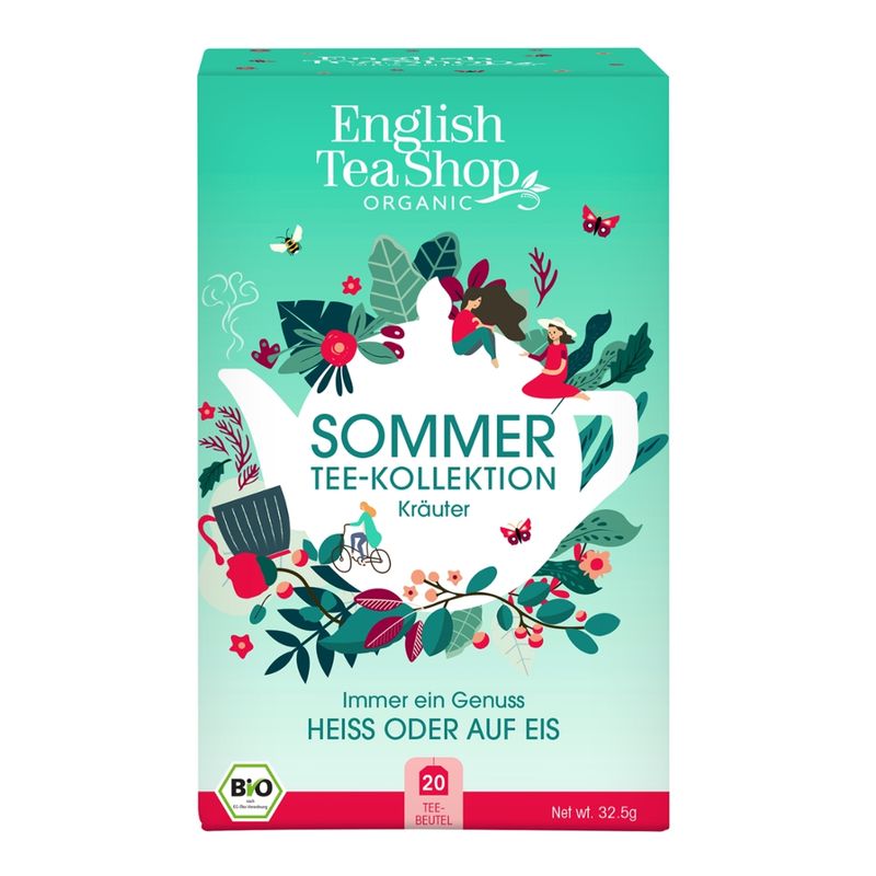 English Tea Shop ETS - Sommer Tee-Kollektion Kräuter, BIO, 20 Teebeutel, 4 Sorten - Produktbild