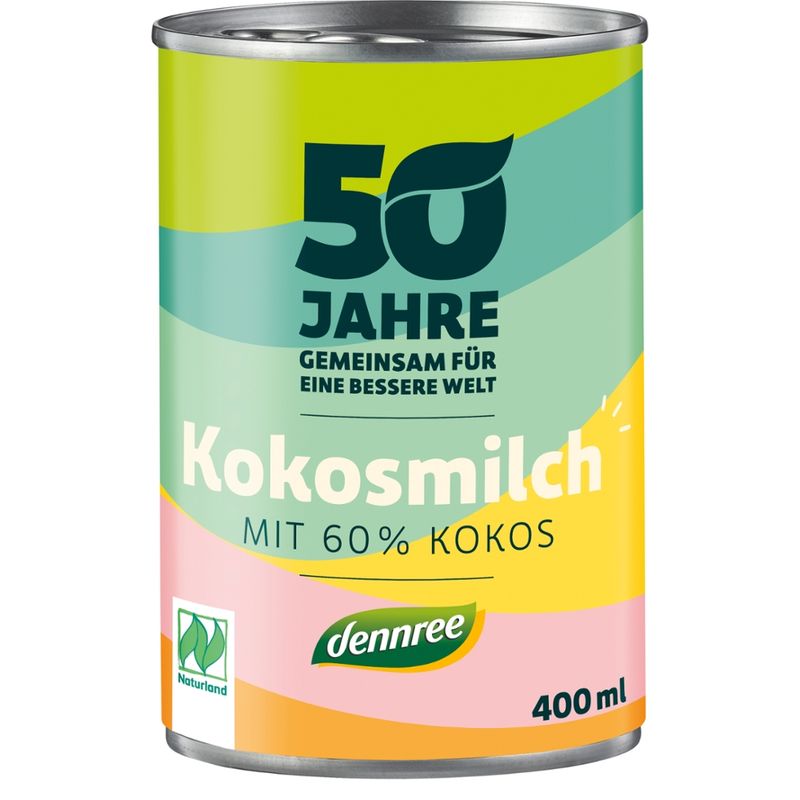dennree Kokosmilch mit 60% Kokos - Produktbild