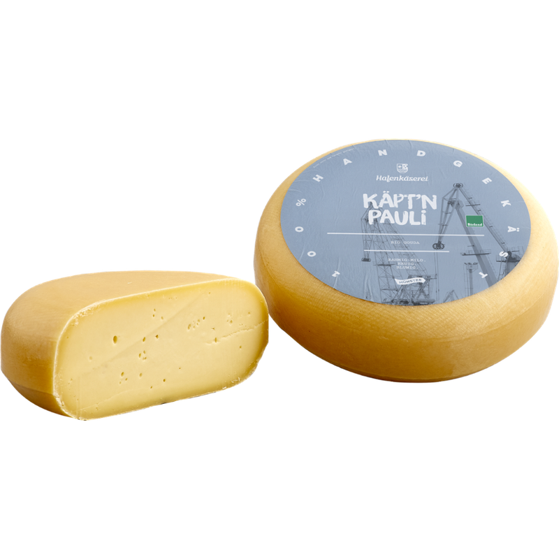 Hafenkäserei Käpt'n Pauli, Bio-Gouda jung 50% Fett i.Tr. - Produktbild