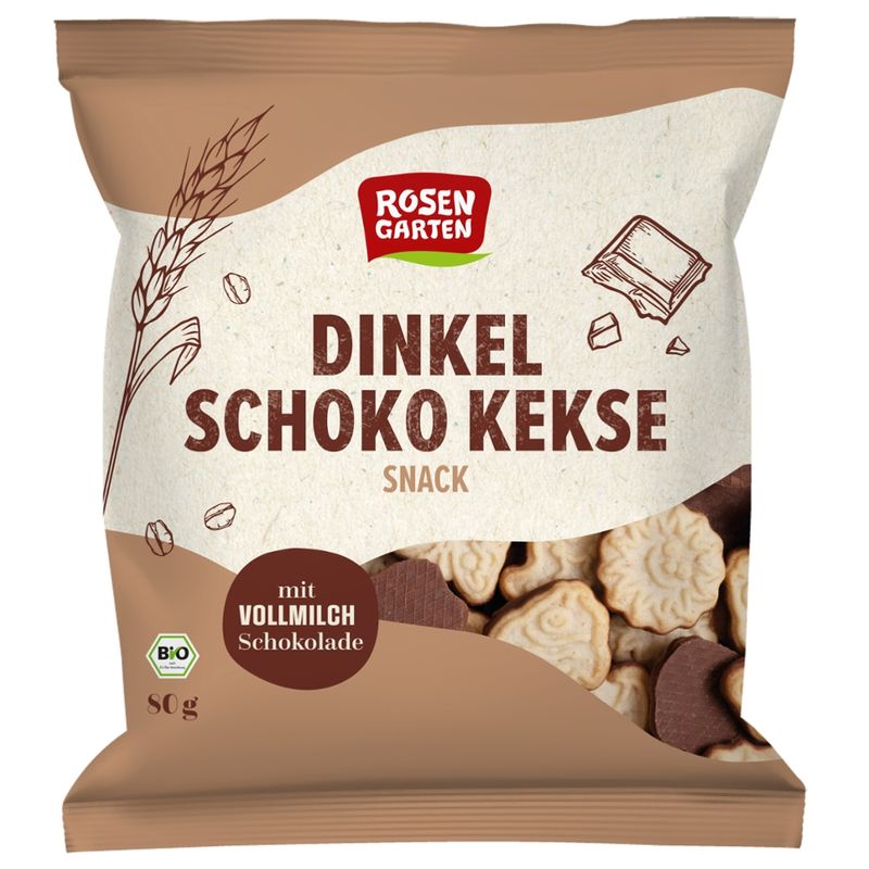 Rosengarten Dinkel Schoko Kekse Snack - Produktbild