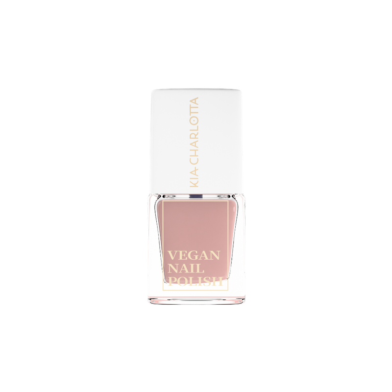 Kia-Charlotta Kia-Charlotta, Veganer Nagellack My Blankie (Metallisches Rosa Taupe), Bis zu 87% natürlich, 100% pflanzliche Lösungsmittel, Zertifiziert Vegan, Made in Germany, Premium Qualität, 5ml - Produktbild