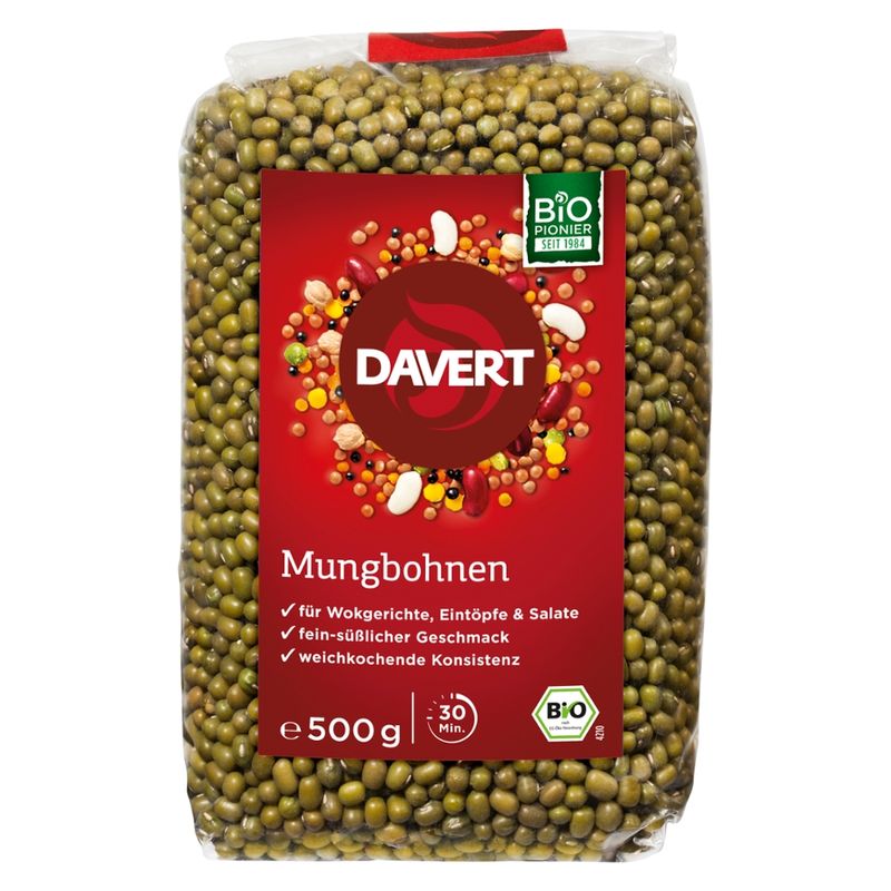 Davert Mungbohnen 500g - Produktbild