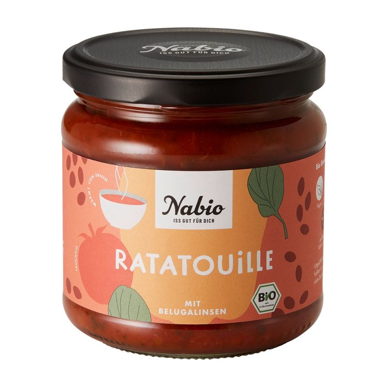 Nabio Nabio Eintopf im Glas Ratatouille mit Belugalinsen - Produktbild