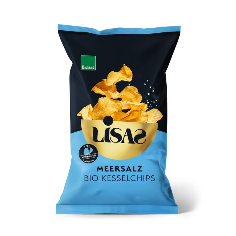 Lisas Bio-Kesselchips Lisas Bio-Kesselchips Meersalz 50g - Produktbild
