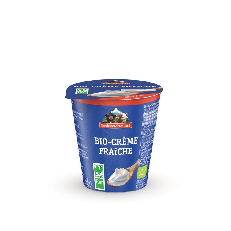 Berchtesgadener Land Bio Bio-Crème fraîche stichfest 32% Fett NL-Fair - Produktbild