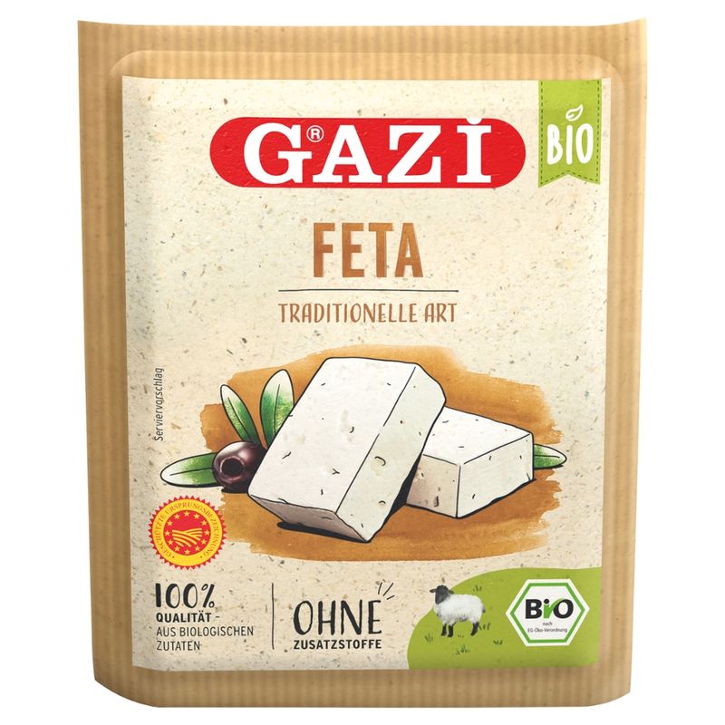 GAZi BIO GAZi BIO Feta traditionelle Art mind. 48% Fett i. Tr. 17x135g vakuumiert - Produktbild