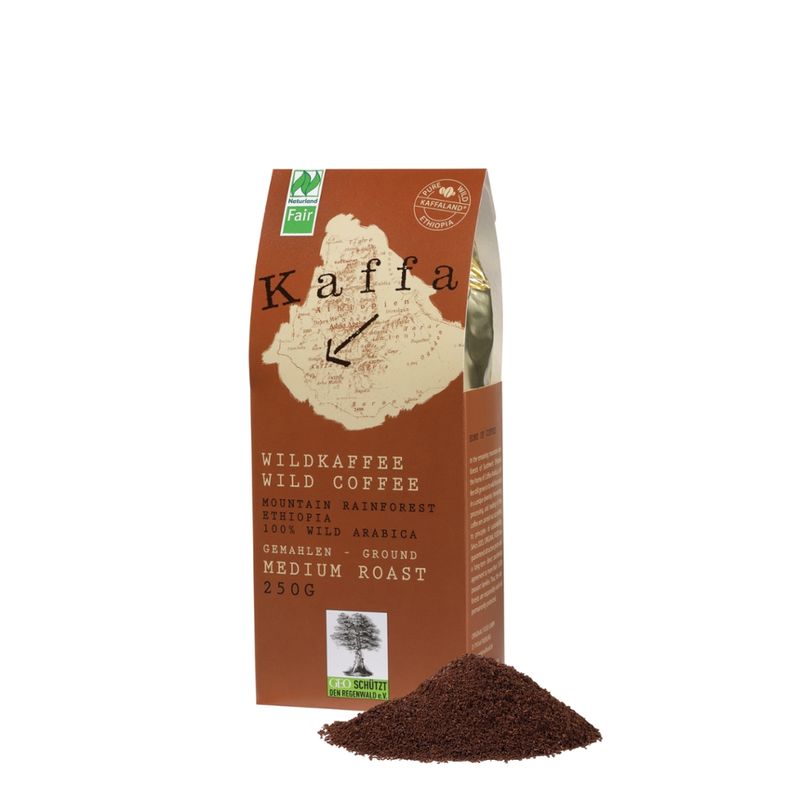 Kaffa Wildkaffee Kaffa Wildkaffee, Medium Roast, gemahlen, 250g, bio- und Naturland Fair-zertifiziert - Produktbild