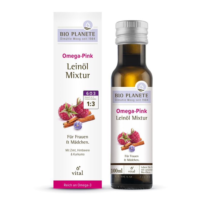 BIO PLANÈTE Omega Pink Leinöl-Mixtur - Produktbild