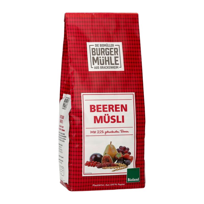 Burgermühle Beeren Müsli, bioland - Produktbild