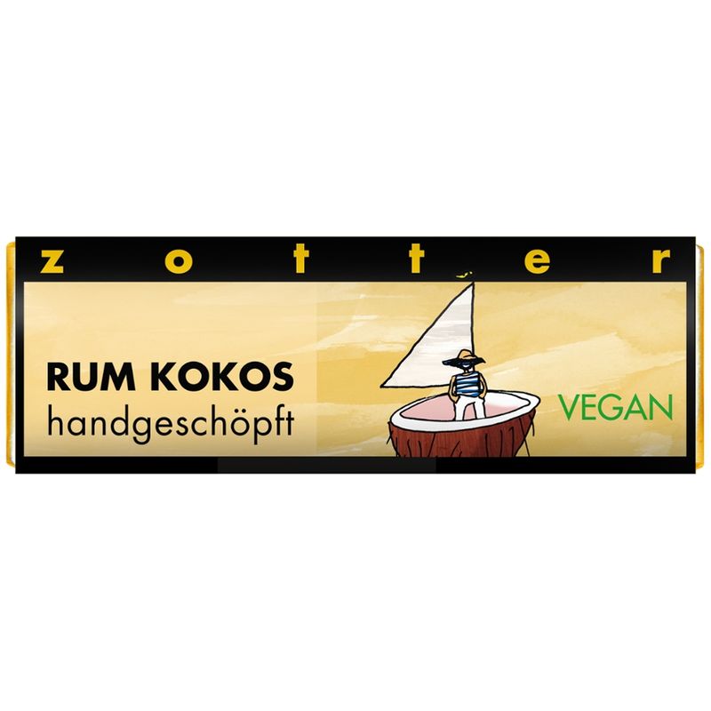 Zotter Schokolade Schoko-Mini Rum Kokos - Produktbild
