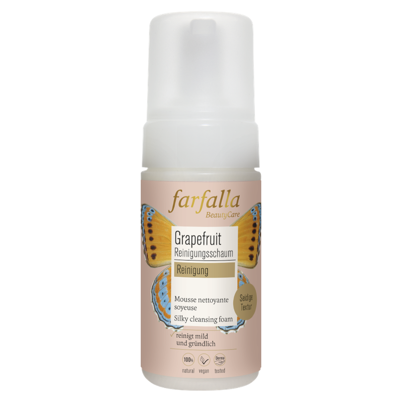 farfalla Grapefruit Reinigung, Seidiger Reinigungsschaum, 120ml - Produktbild