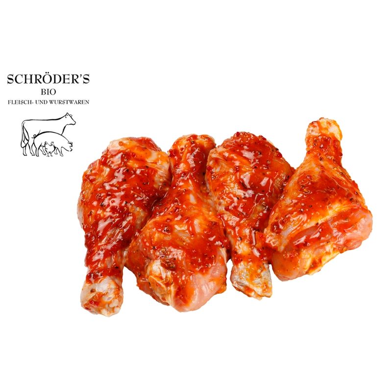 Schröder's Bio Fleisch- und Wurstwaren Hähnchenunterkeule Mexico 4x100 g - Produktbild