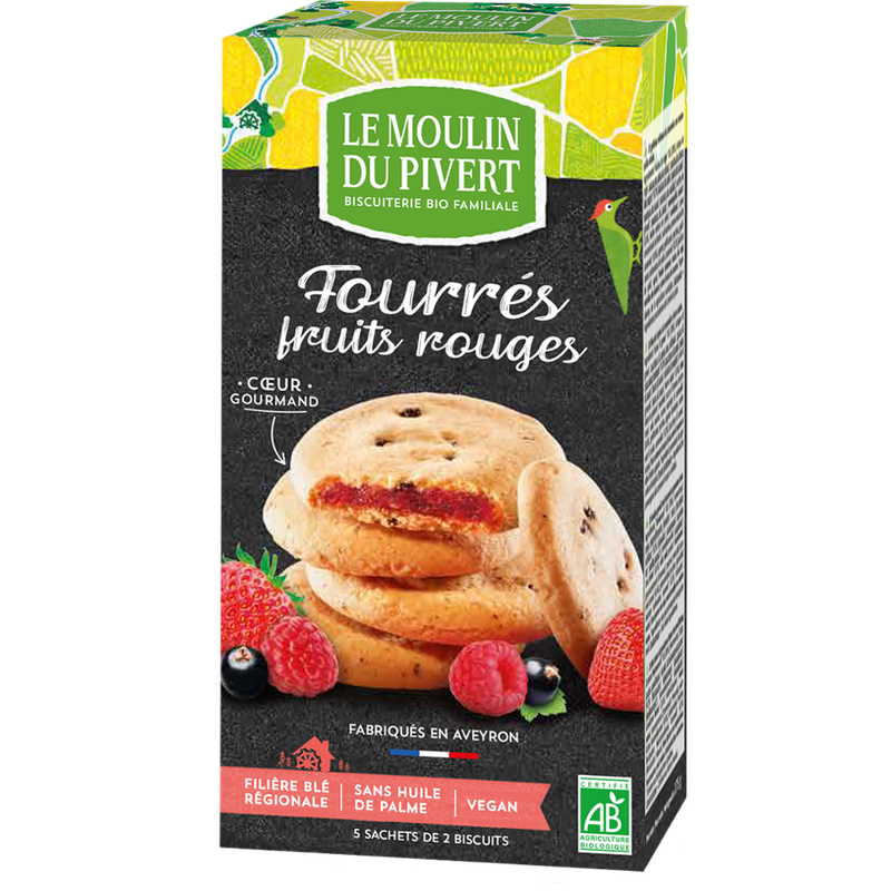 Le Moulin du Pivert Bio Kekse mit roten Früchte - Produktbild