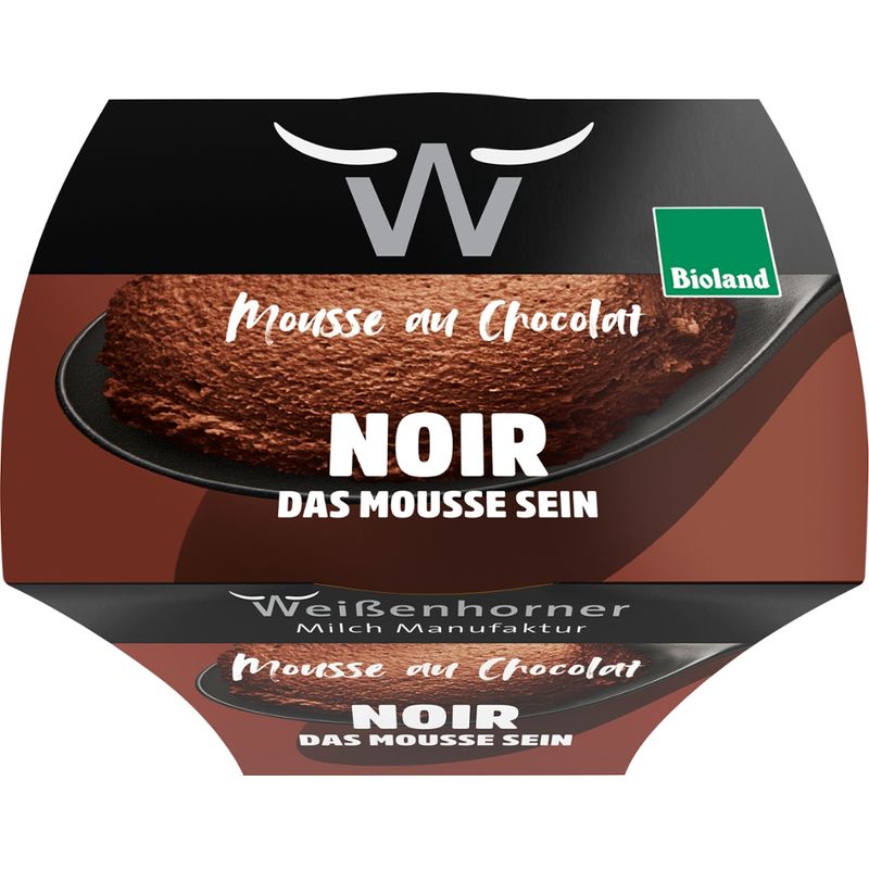 Weißenhorner Milch Manufaktur WH MM Bioland Mousse au chocolat noir - Produktbild