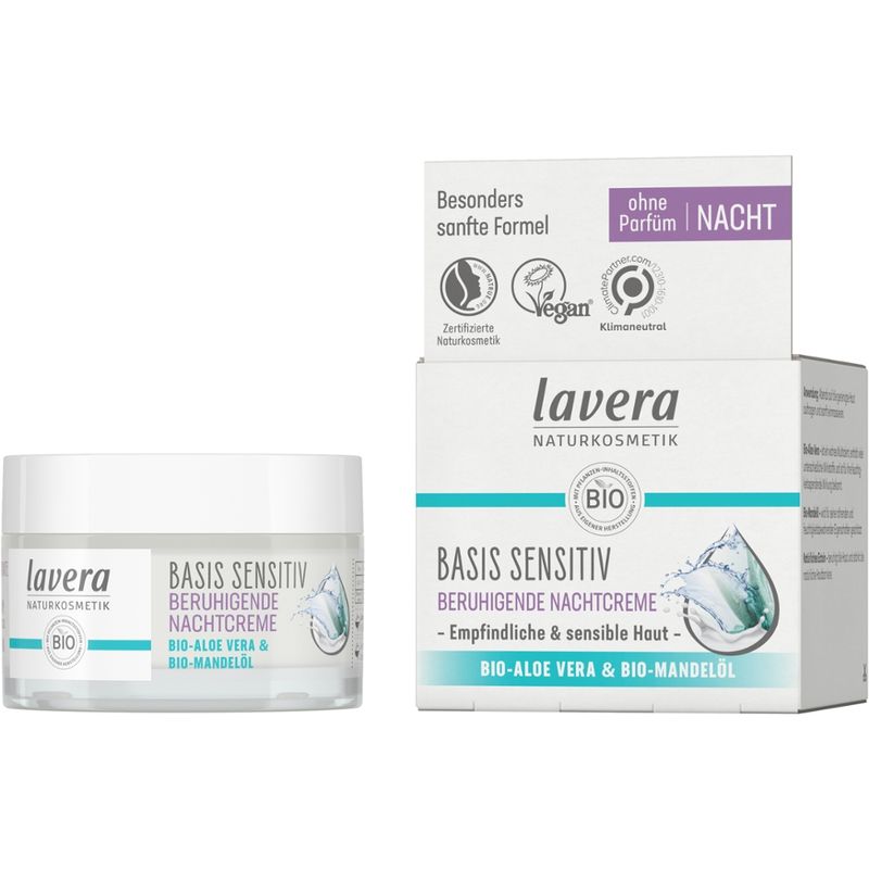lavera basis sensitiv Beruhigende Nachtcreme - Produktbild
