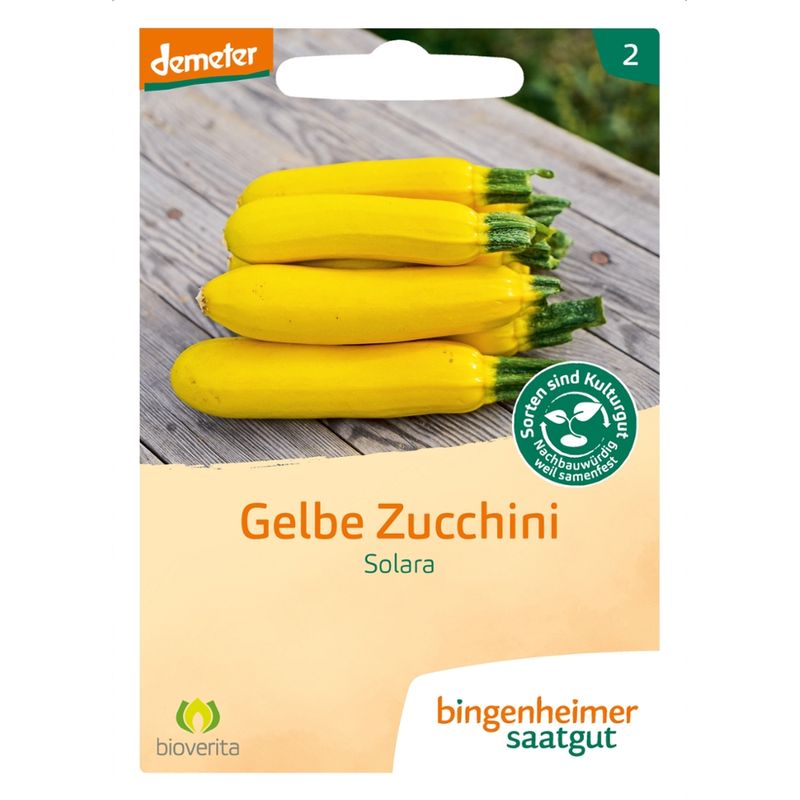 Bingenheimer Saatgut Solara - Zucchini (Saatgut) - Produktbild