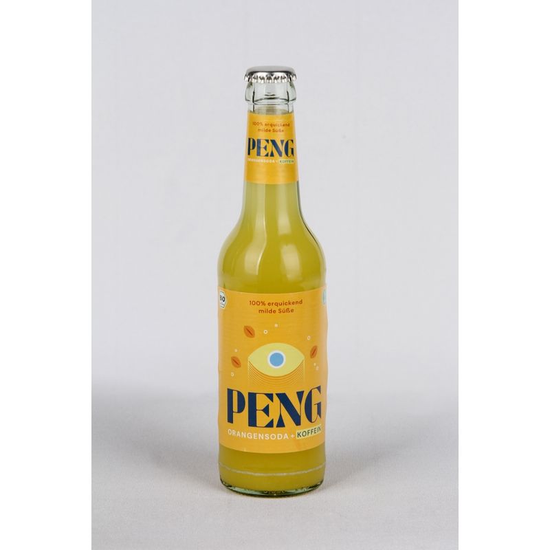 PENG PENG Bio-Orangensoda mit Koffein 330ml Mehrwegflasche - Produktbild