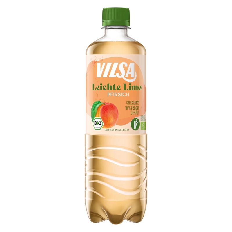 VILSA VILSA  Leichte Limo Pfirsich Bio 6x0,75l PET EW - Produktbild