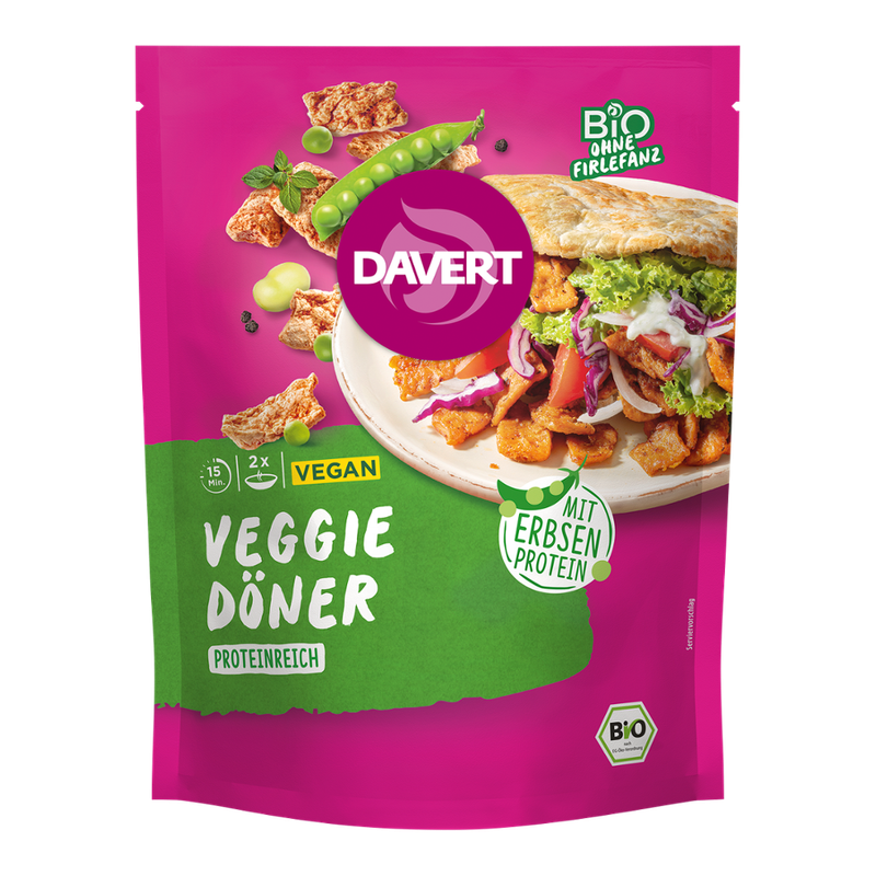 Davert Veggie Döner mit Erbsenprotein 68g - Produktbild