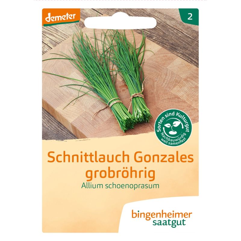 Bingenheimer Saatgut Gonzales Schnittlauch grobröhrig - Kräuter (Saatgut) - Produktbild