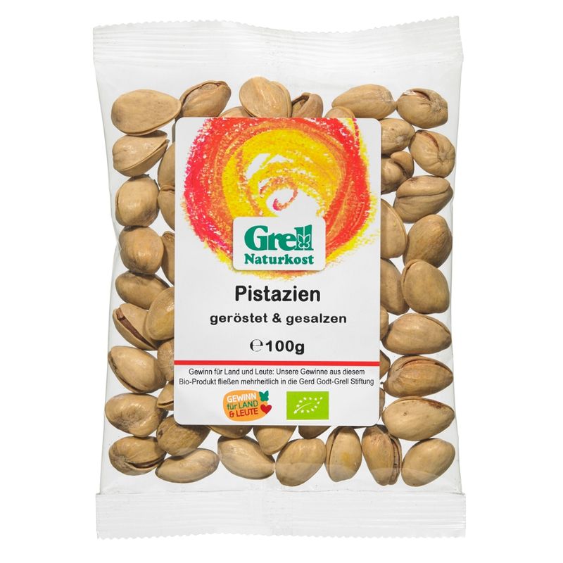 Grell Naturkost Pistazien, geröstet und gesalzen - Produktbild