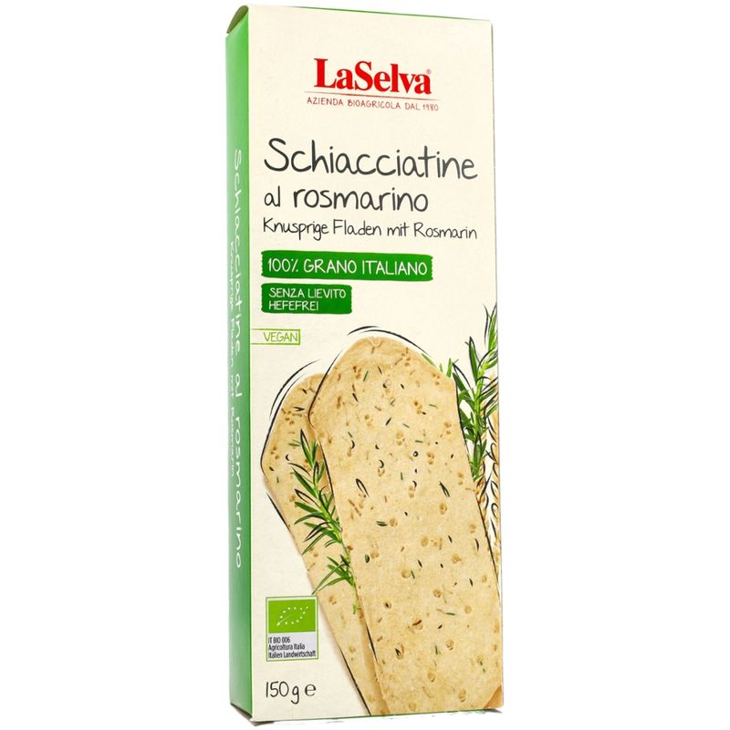 LaSelva Knusprige Fladen mit Rosmarin - Knuspergebäck - Produktbild