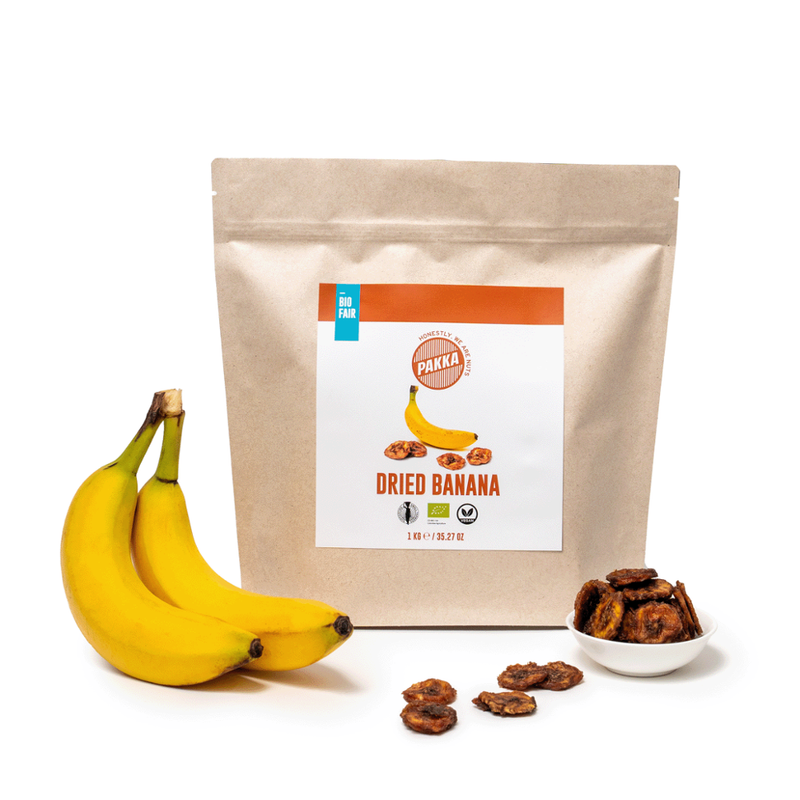 Pakka Banana getrocknet, Bio, 1kg - Produktbild