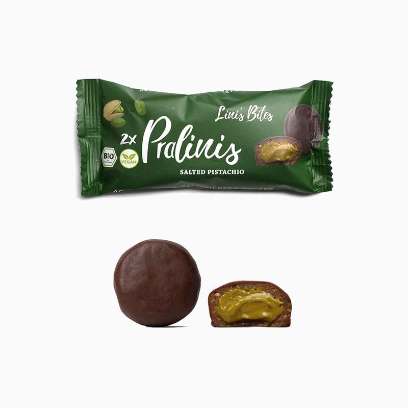 Lini's Bites Bio Salted Pistachio Pralinis Glutenfrei - Produktbild