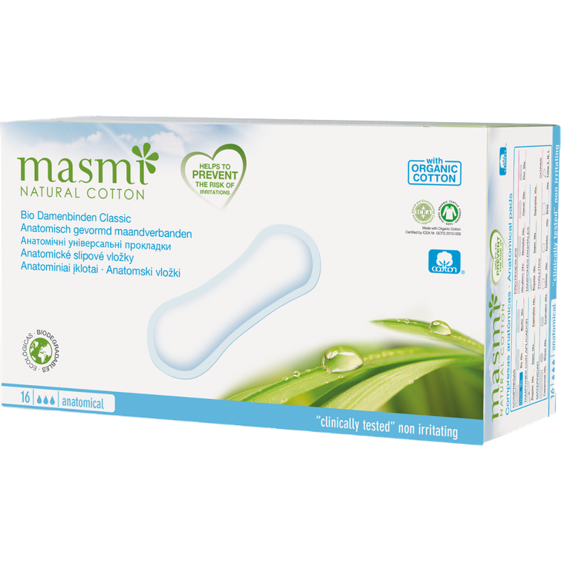 MASMI ORGANIC CARE Bio Damenbinden Classic aus 100% GOTS Bio Baumwolle MASMI - Produktbild